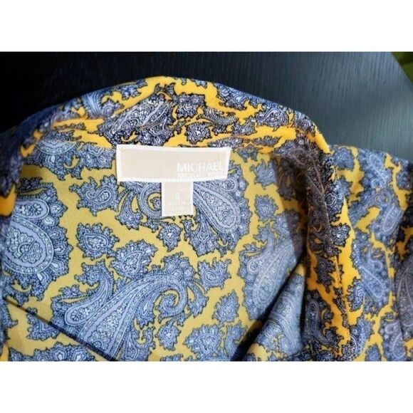 Michael Kors Women's Silk Point Collar Long Sleeve Button Down Blouse Small NWOT - Picture 7 of 8